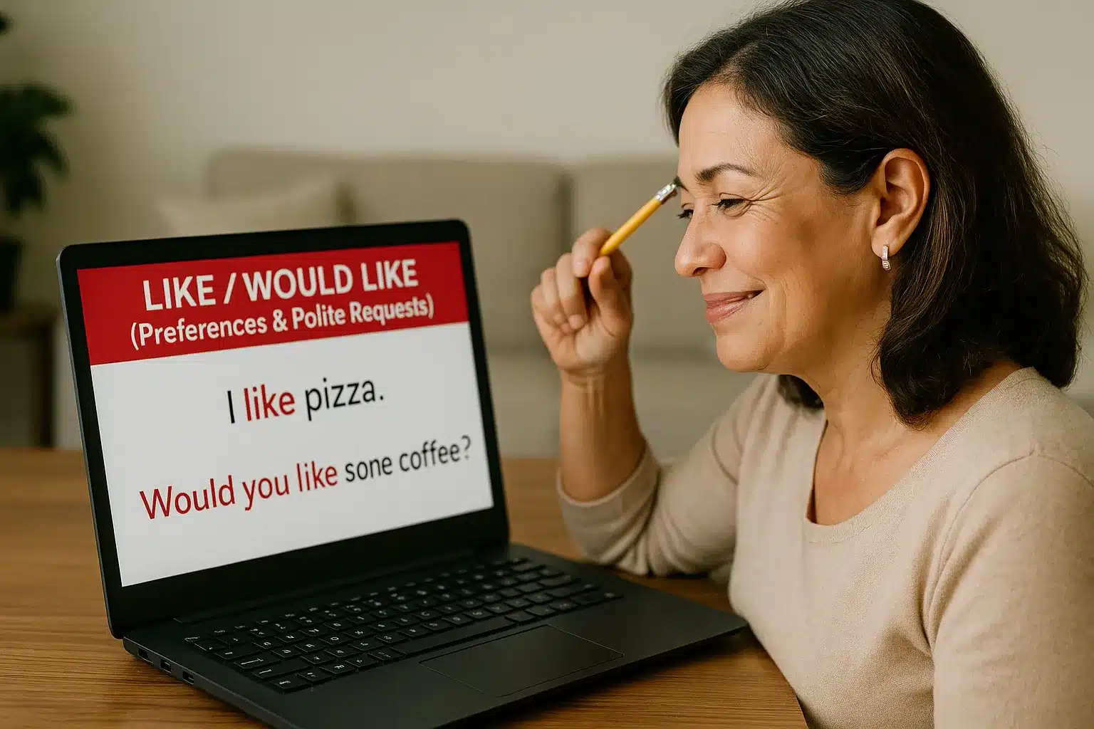 Elementary Grammar Lesson #219G Like / Would Like