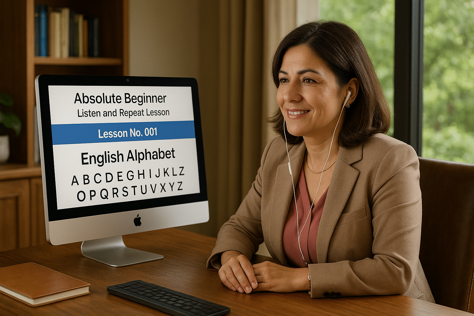 Absolute Beginner Listen & Repeat Lesson #001L Alphabet pronunciation and practice A-Z
