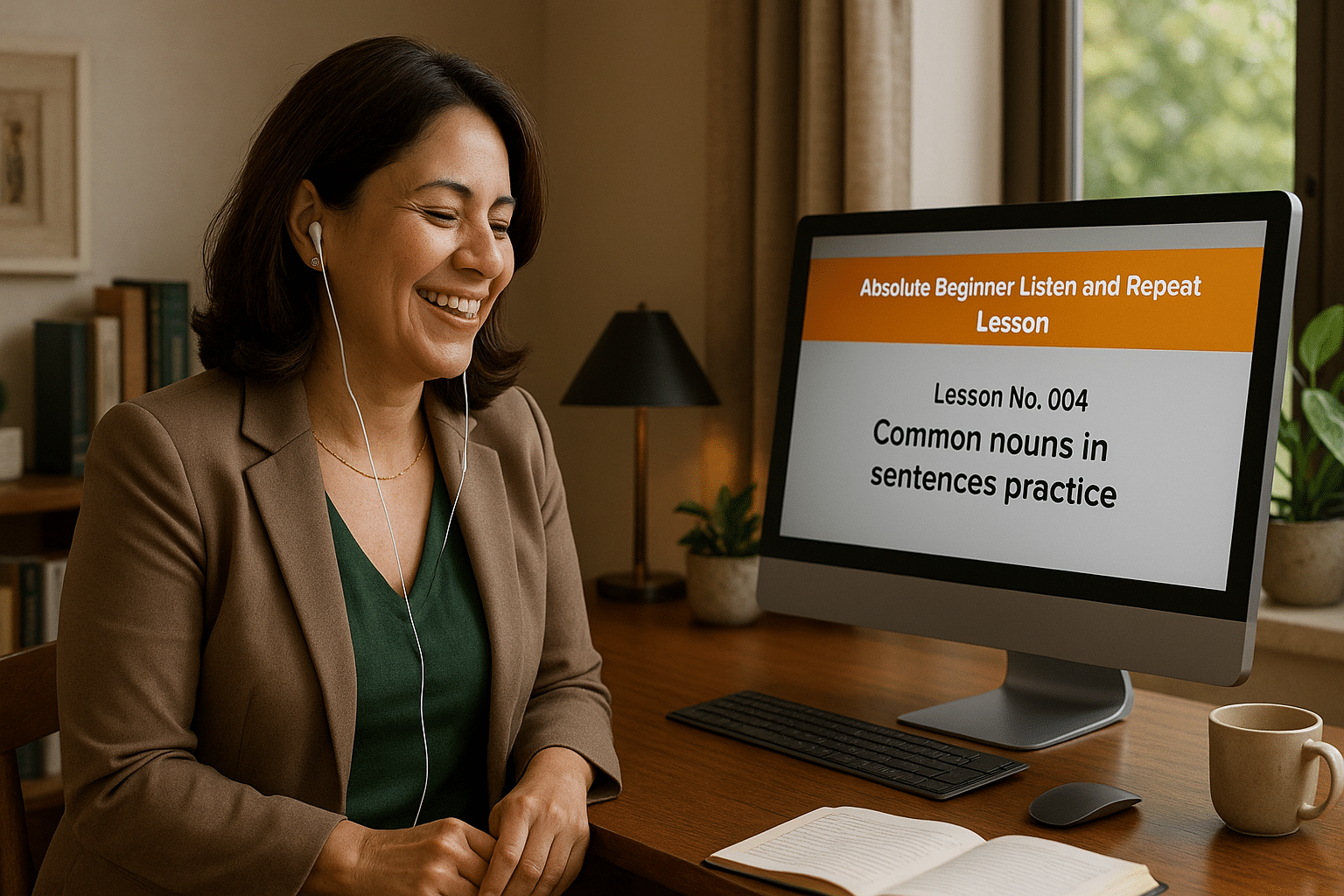 Absolute Beginner Listen & Repeat Lesson #004L Common nouns in sentences practice