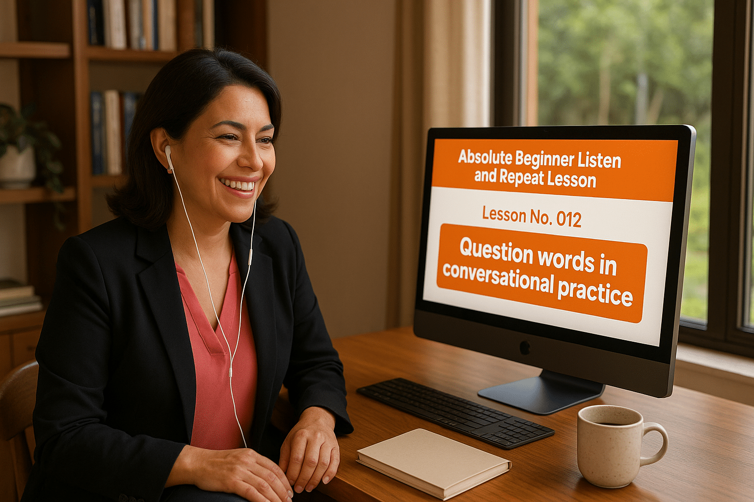 Absolute Beginner Listen & Repeat Lesson #012L Question words in conversational practice