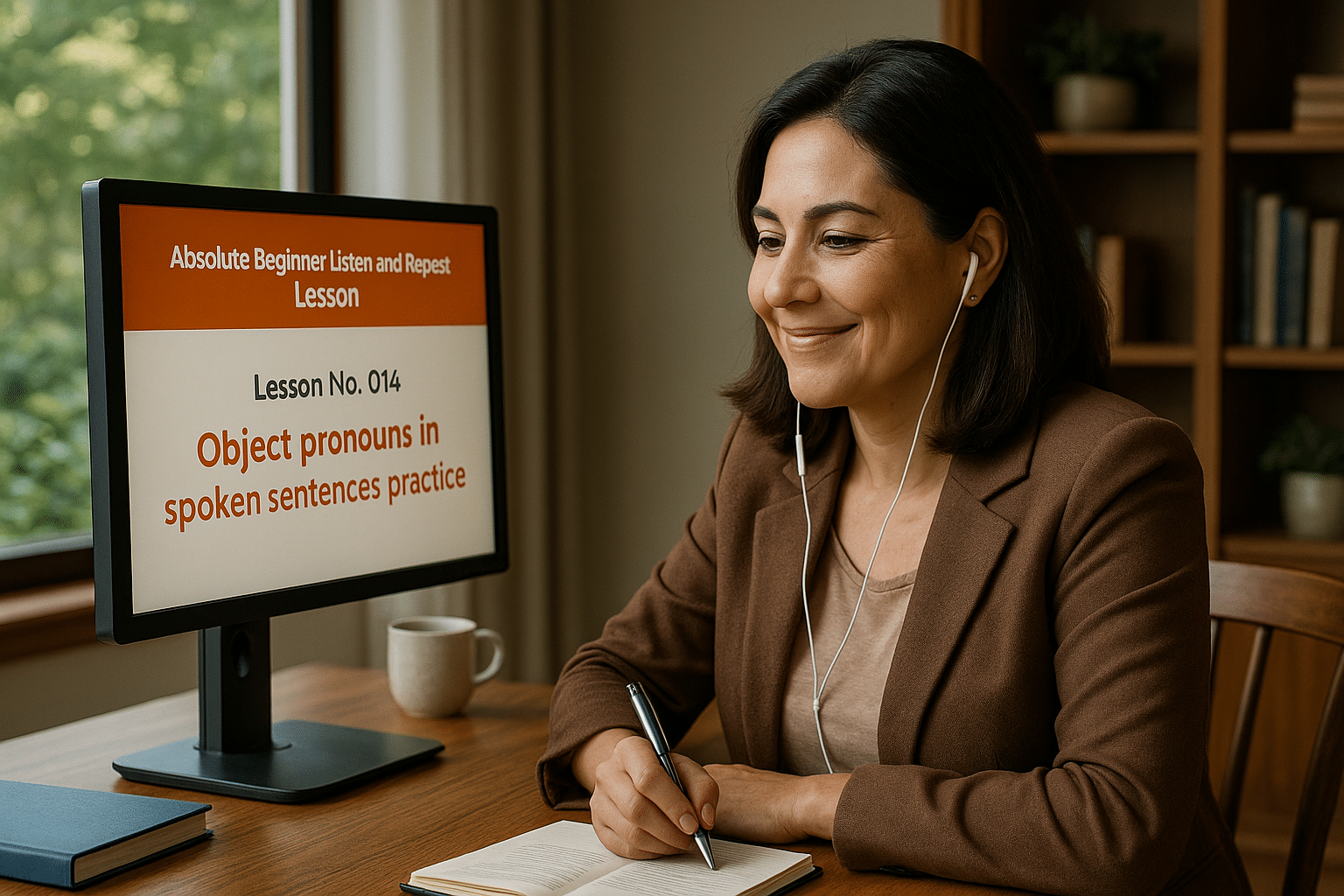 Absolute Beginner Listen & Repeat Lesson #014L Object pronouns in spoken sentences practice