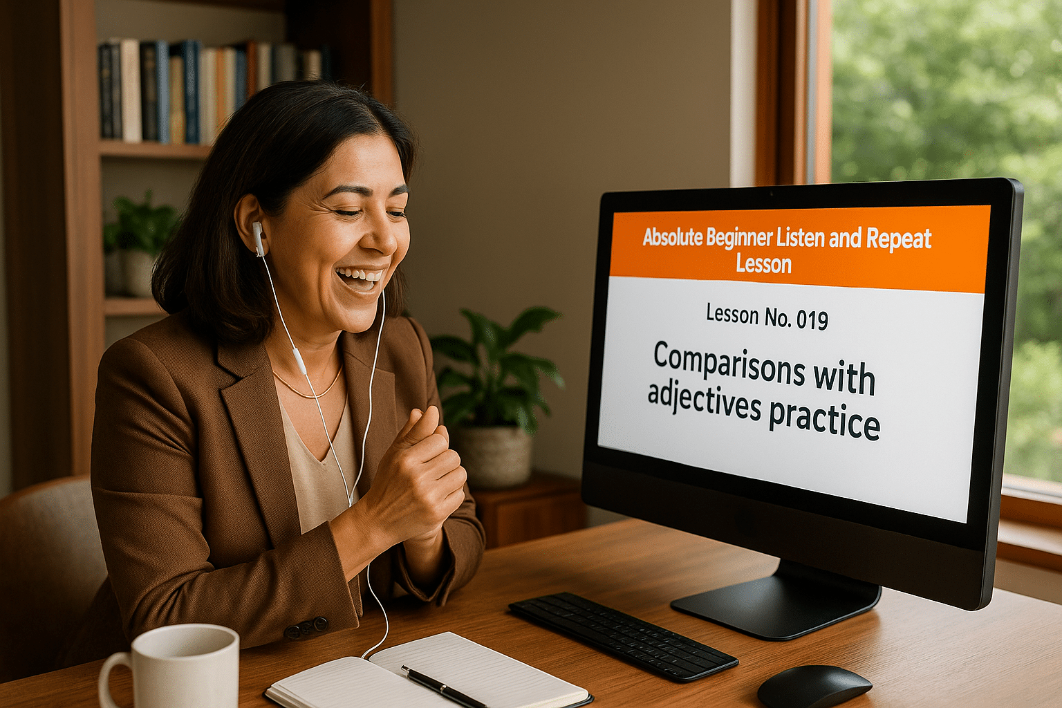 Absolute Beginner Listen & Repeat Lesson #019L Comparisons with adjectives practice