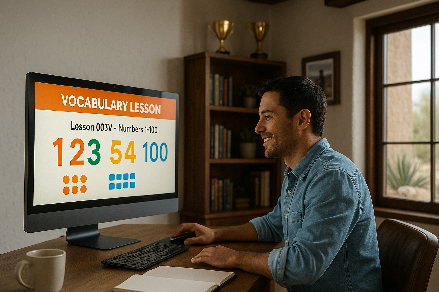 Absolute Beginner Vocabulary Lesson #003V Learn the Numbers 1–100, take a quiz and play a game.