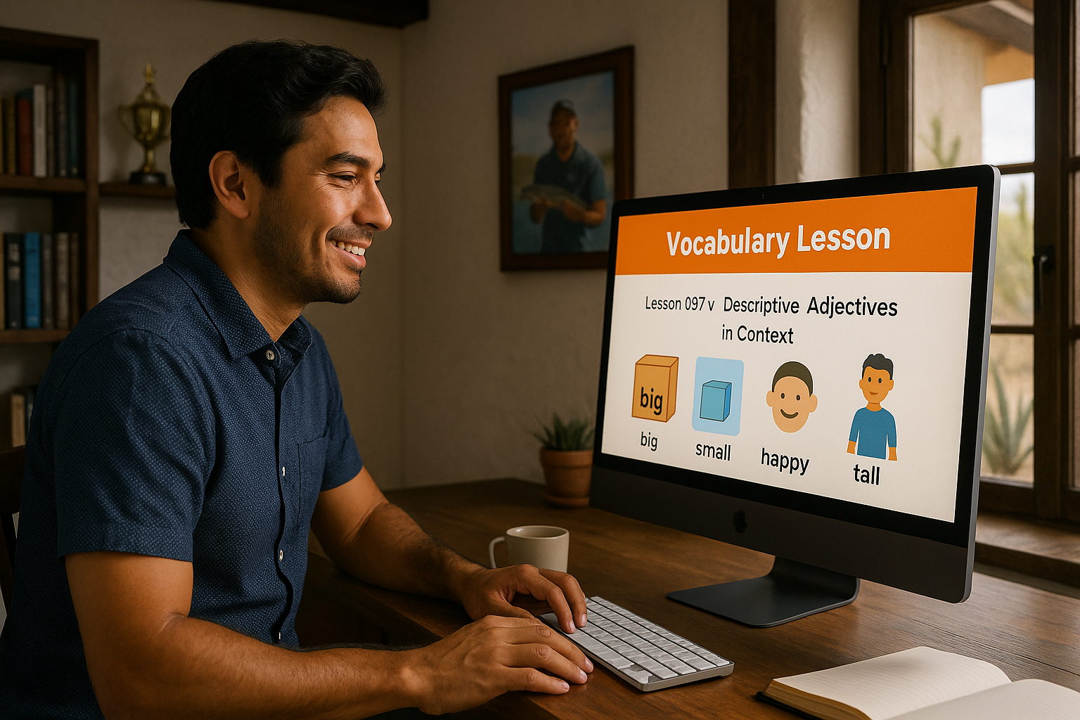Absolute Beginner Vocabulary Lesson #007V Learn the adjectives for size, temperature, emotion, and color.