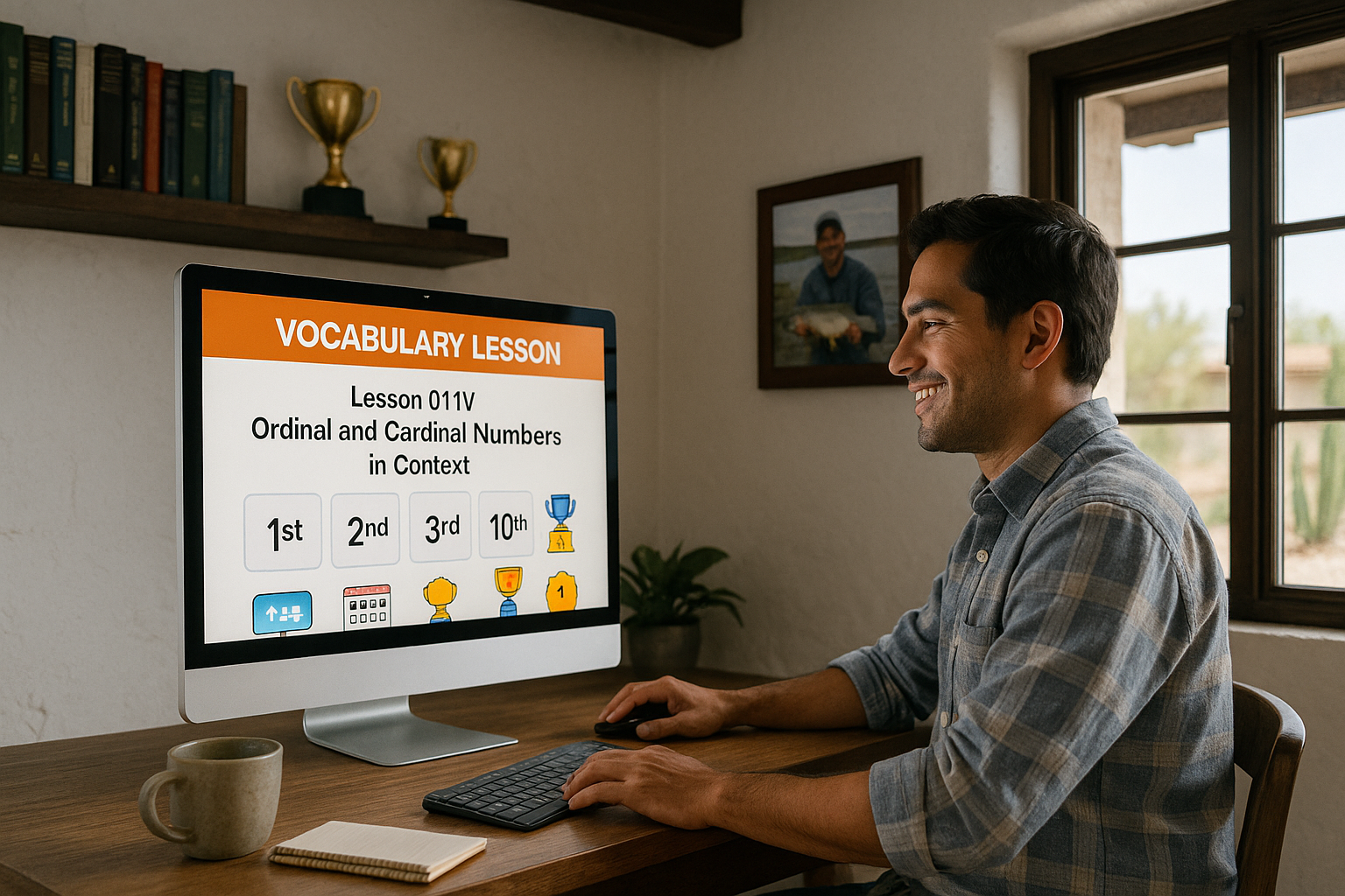 Absolute Beginner Vocabulary Lesson #011V Ordinal and Cardinal numbers vocabulary practice