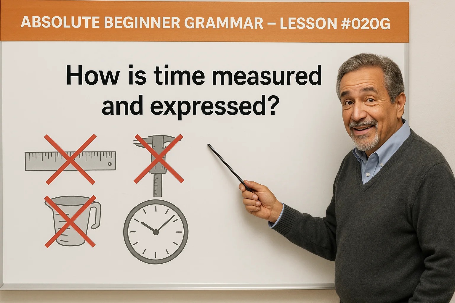 Absolute Beginner Grammar Lesson #020G How is time measured and expressed?