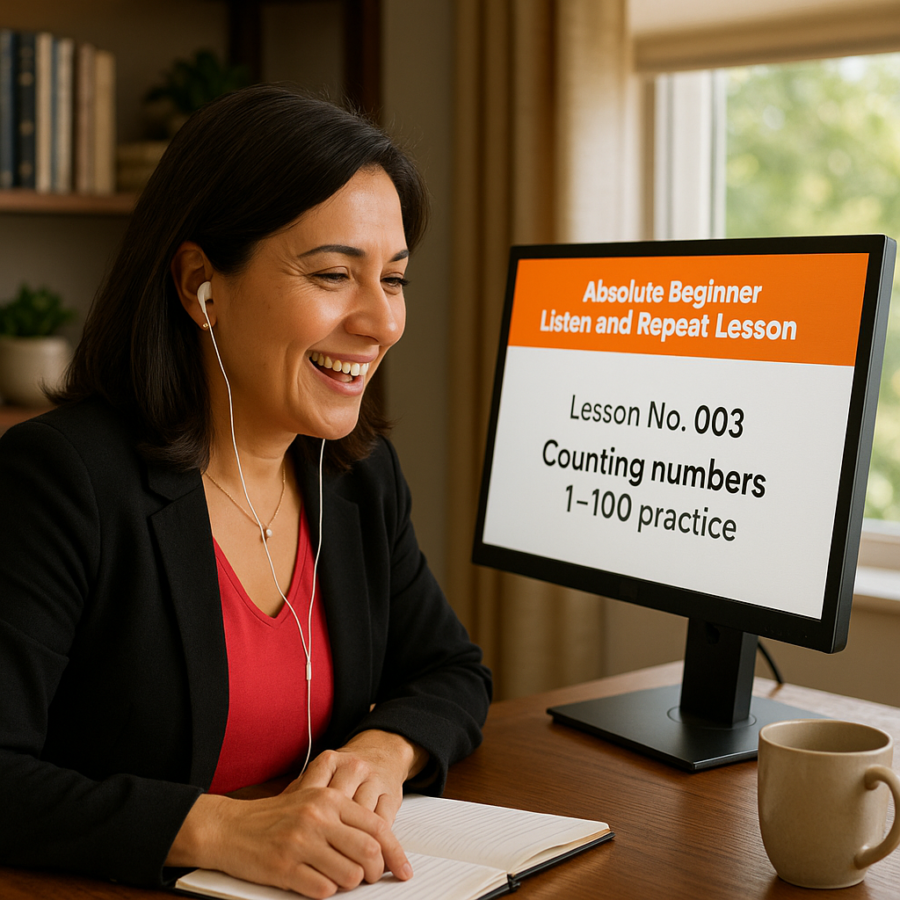 Listen and Repeat Lesson Counting