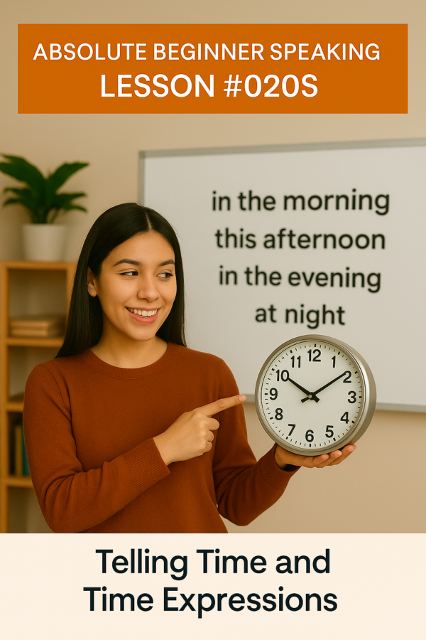 Telling Time Pronunciation