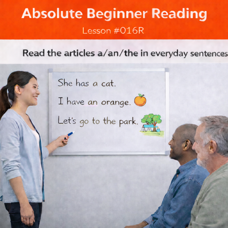absolute beginner reading #016r