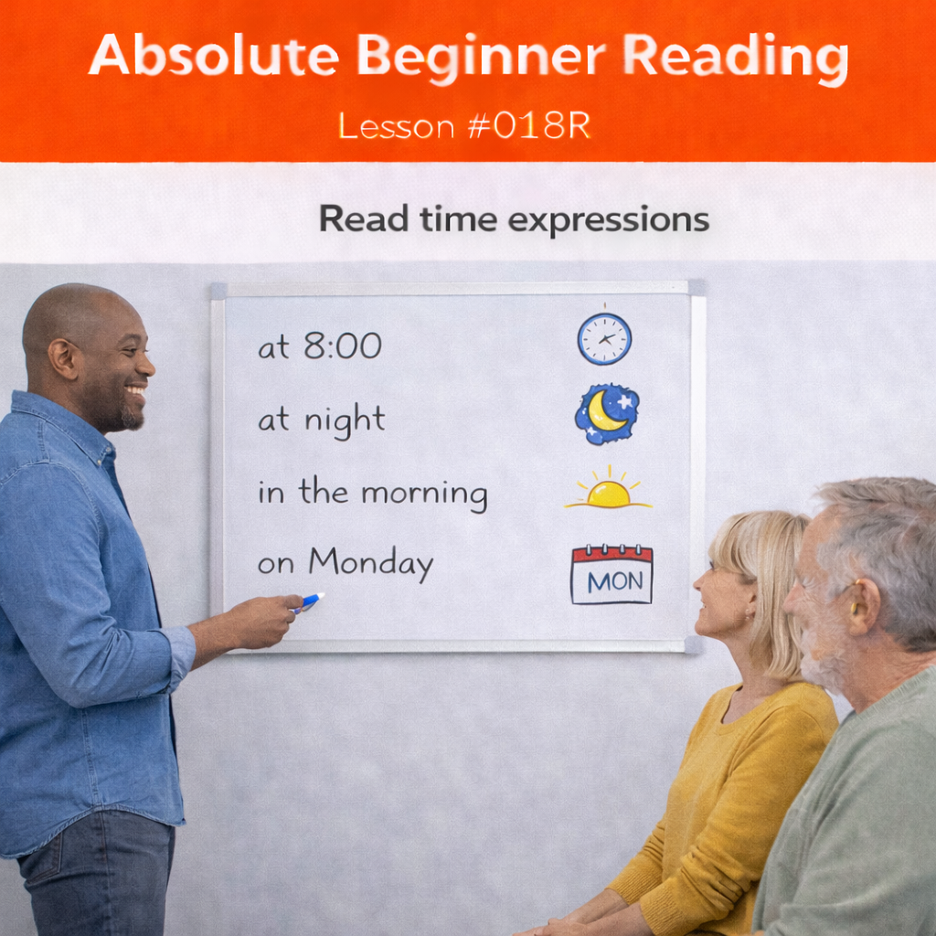 Absolute Beginner Reading Lesson #018R Recognize Simple Negative Sentences in the Present Tense