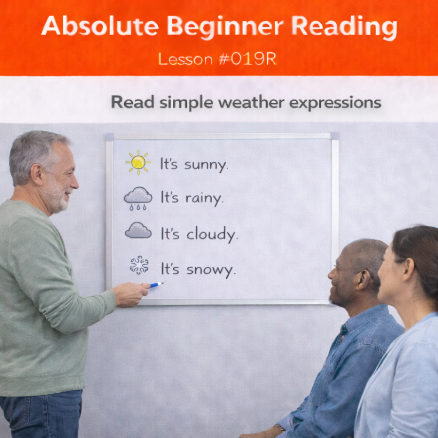 absolute beginner reading #019r