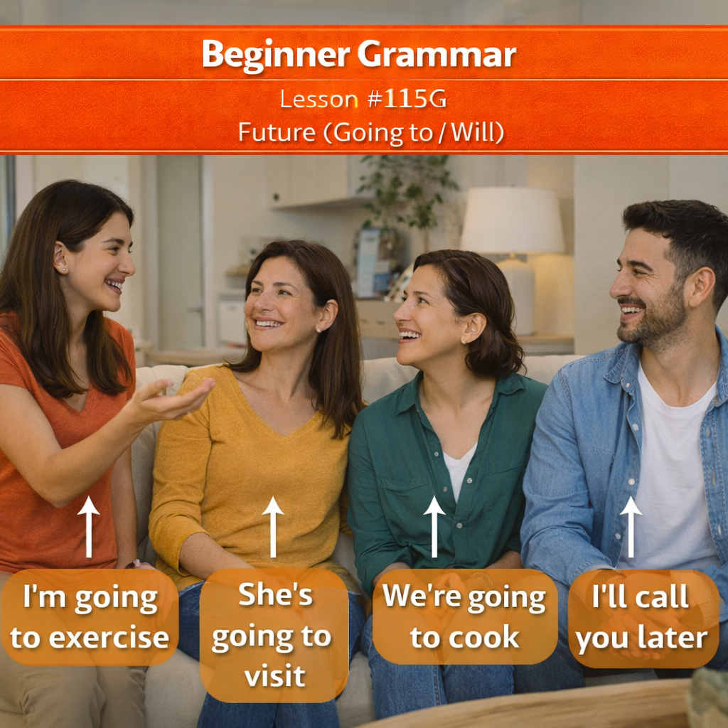 Beginner Grammar Lesson #116G Future with “Going to”