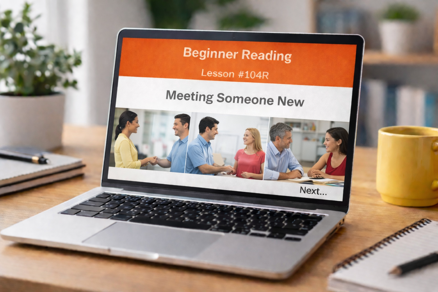Beginner Reading Lesson #104R Meeting Someone New