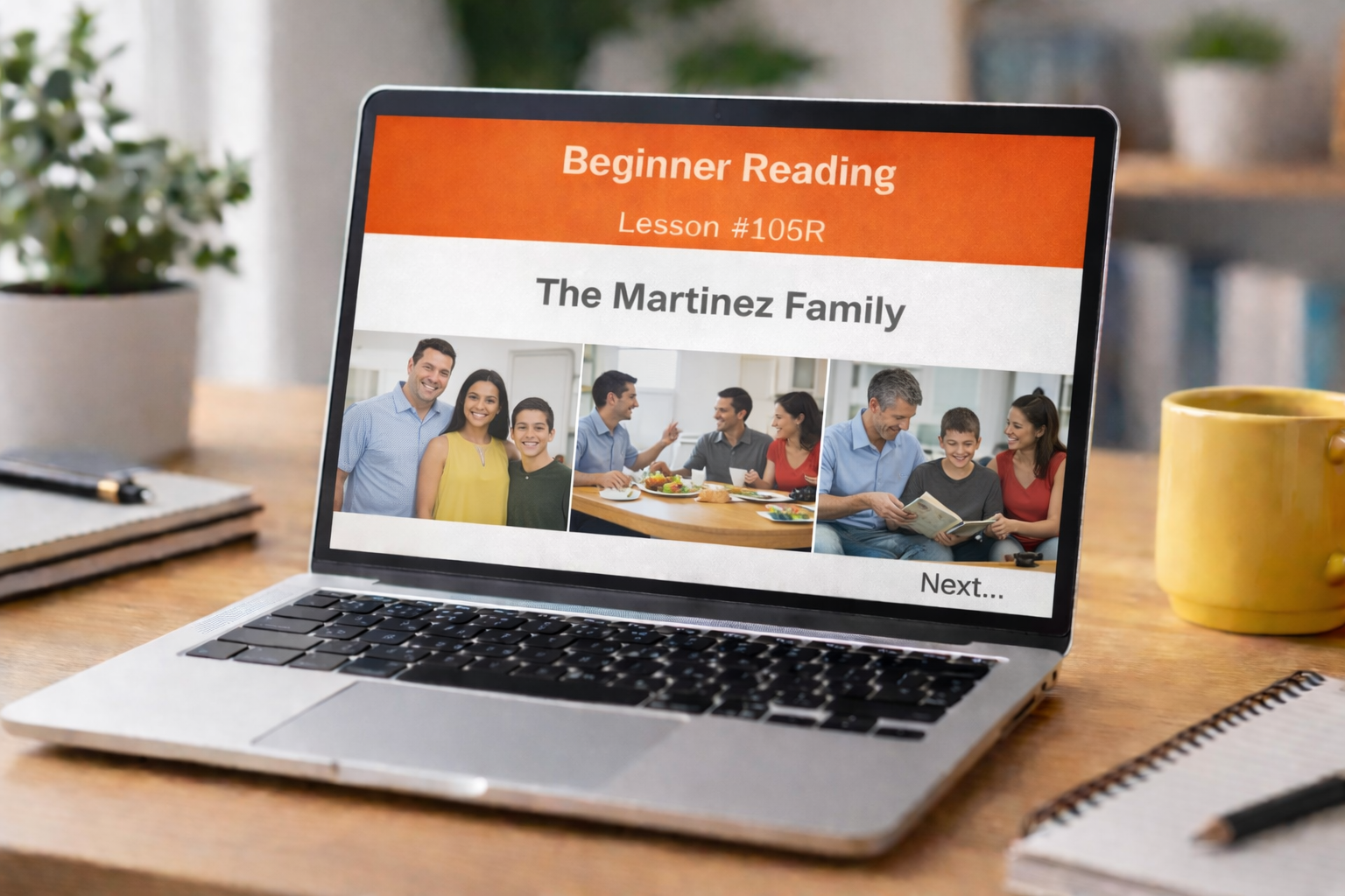Beginner Reading Lesson #106R The Martinez Family