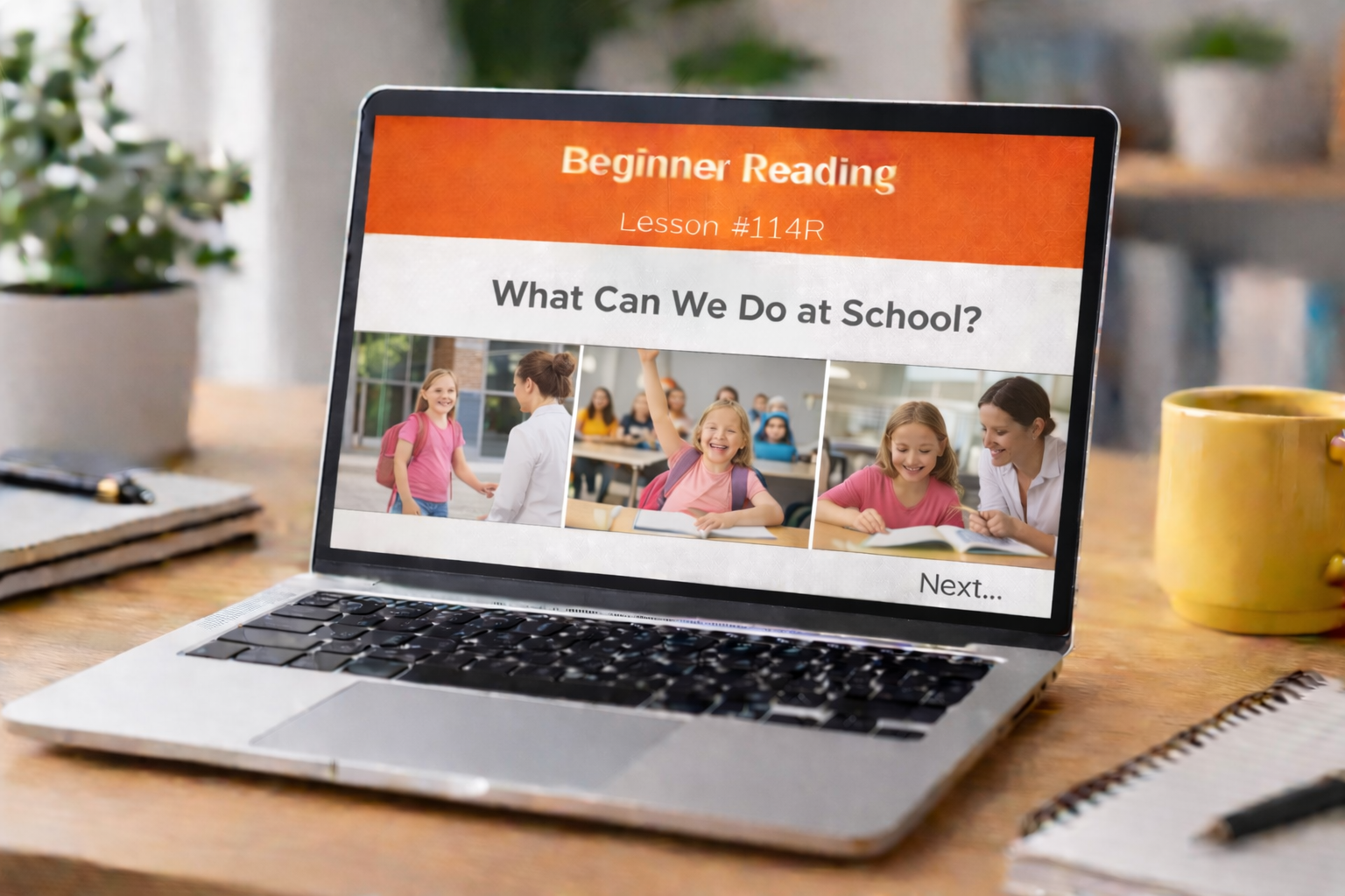 Beginner Reading Lesson #114R What Can We Do at School?